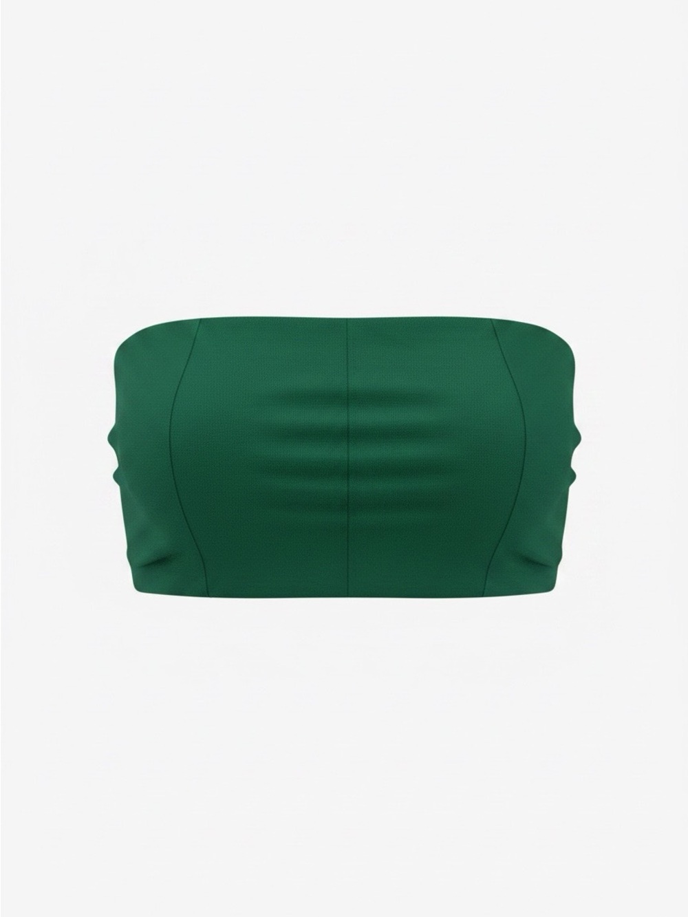 naked wardrobe Bright Green Strapless Bandeau Top